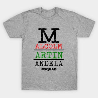 Malcolm Martin Mandela T-Shirt